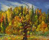the Autumn leaf fall